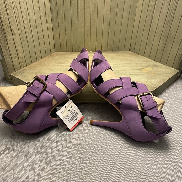NWT Zara Purple Suede Stiletto Heels Made in Spain 39 - Picture 7 of 12